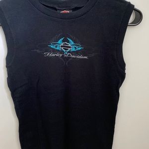 HARLEY DAVIDSON TANK SIZE SMALL COLOR BLACK LIKE NEW